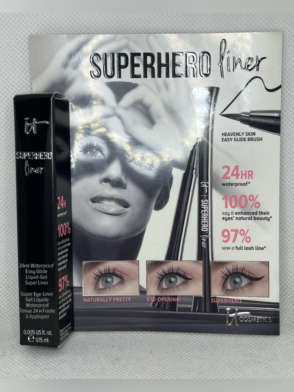 it Cosmetics Superhero Liner 0.005floz/0.15ml Travel Size